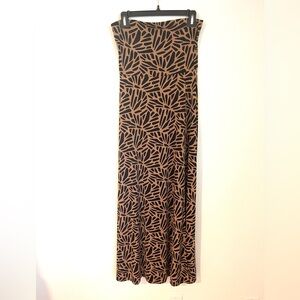 Banana Republic Black and Tan strapless dress